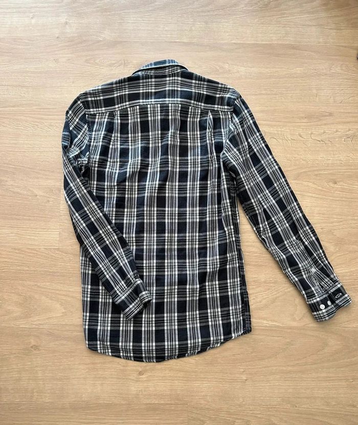 Chemise à carreaux noire et blanche - Taille S - Très bon état - photo numéro 2