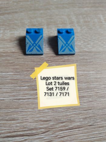 Lego stars wars lot 2 tuiles bleues