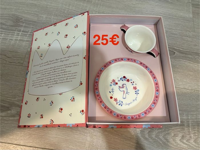 Kit vaisselle bébé et enfant sergent major fille