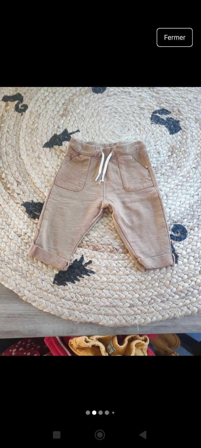 Lot 6 pantalons bébé garçon 9 mois - photo numéro 2