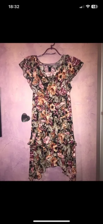 Robe longue fleurie femme