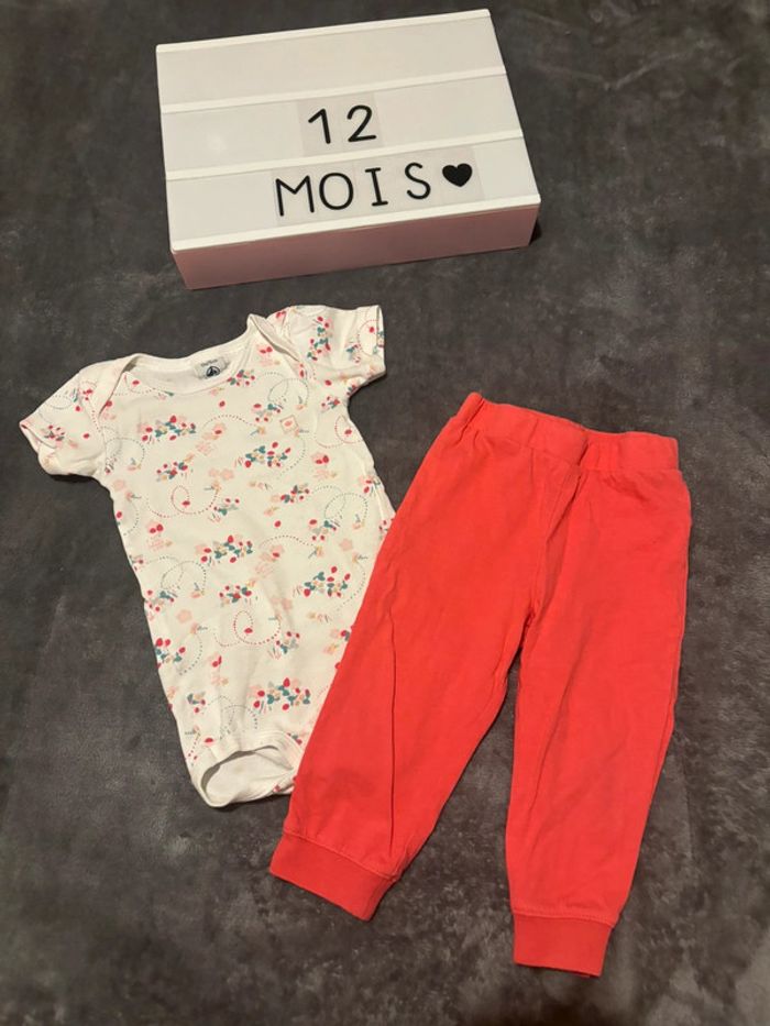 Ensemble legging bodie manches courts, 12 mois