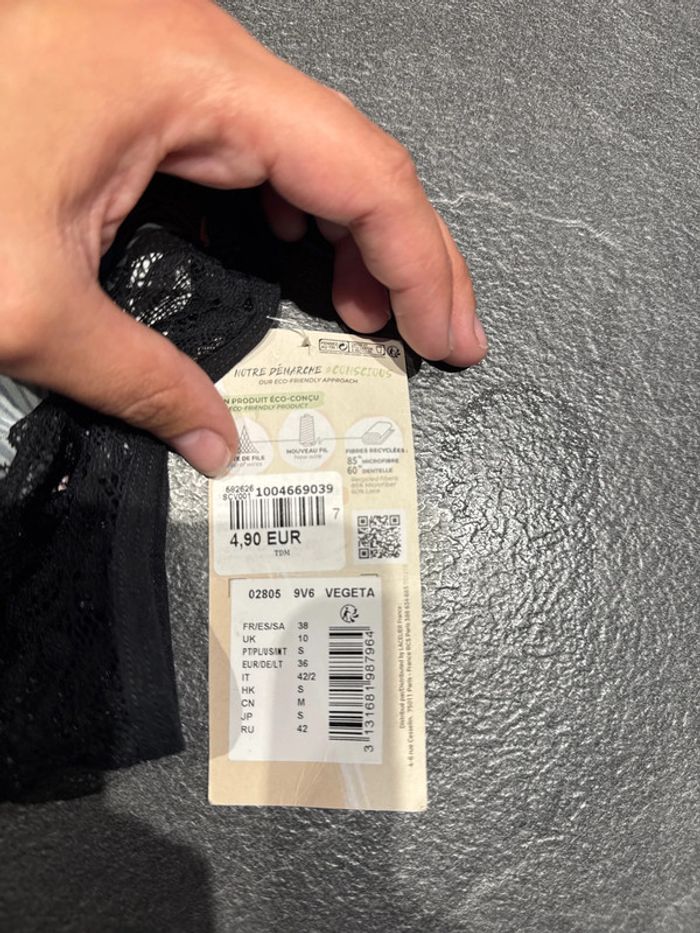 🩲 culotte - taille 38 - fibre recyclées - variance - neuf avec étiquette - photo numéro 6