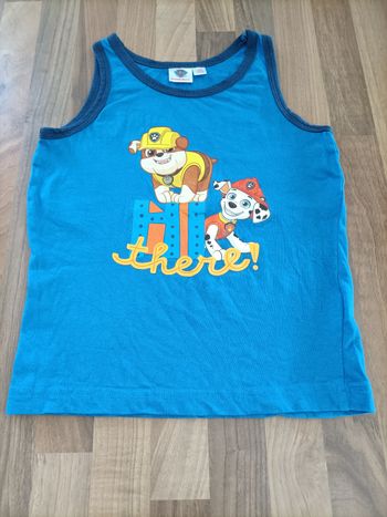 Débardeur bleu pat patrouille 3-4 ans
