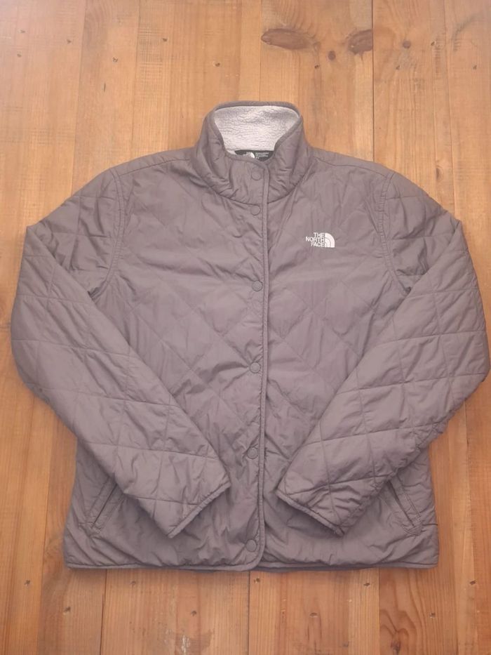 Veste a bouton the north face femme - marron - taille M - brodé (70)