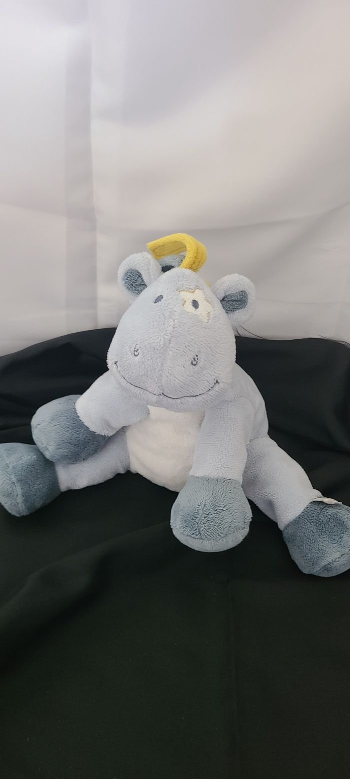 Cheval Lucien NOUKIE'S  doudou peluche bleue étoile - photo numéro 4