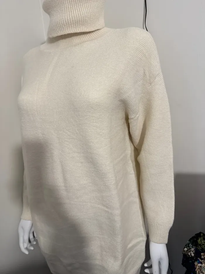Pull long col roulé - photo numéro 3