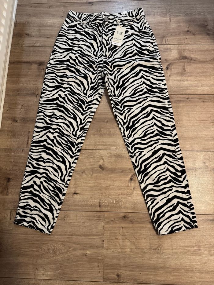 Jeans Mango zébra taille M femme