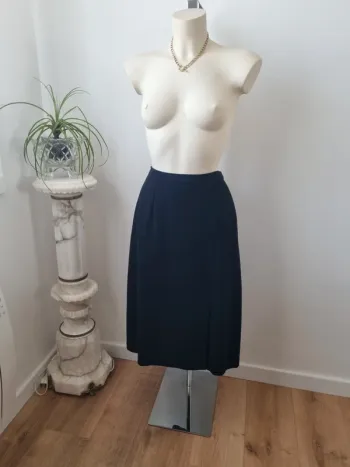 Jupe mi-longue noir vintage