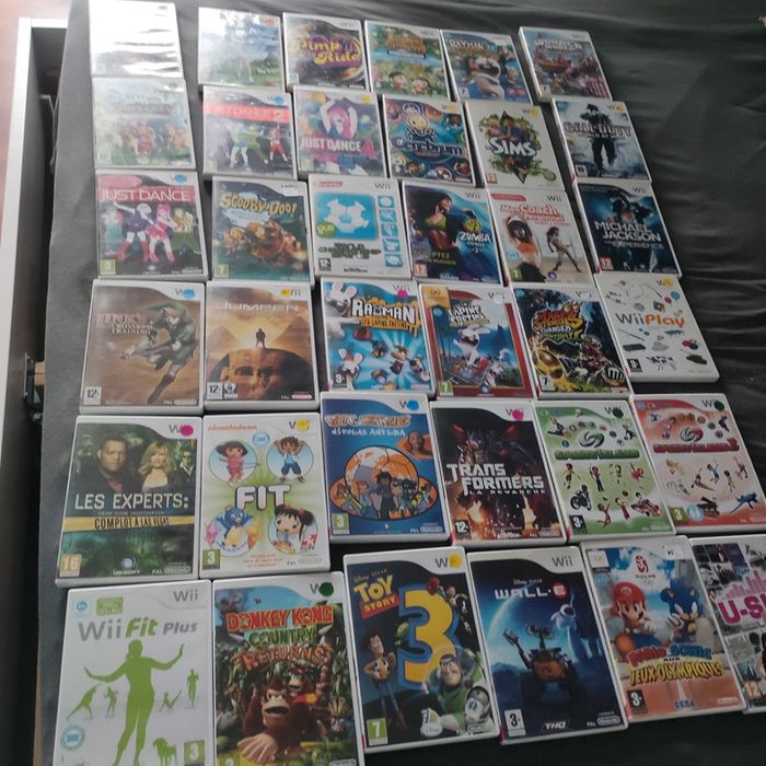 Lot de 36 jeux Nintendo Wii