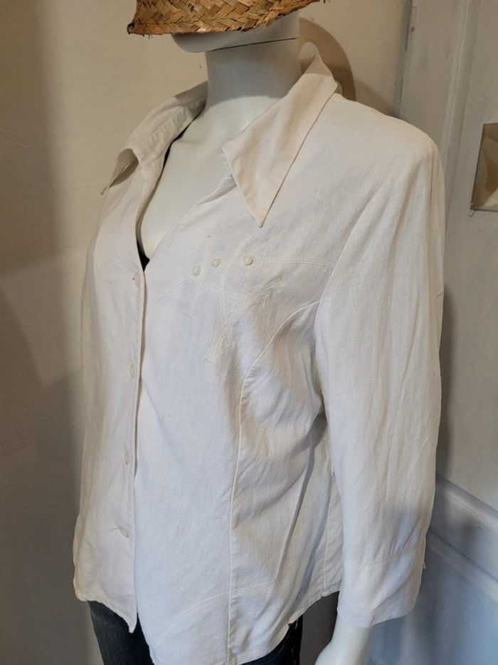 Veste chemise avec lin - photo numéro 5