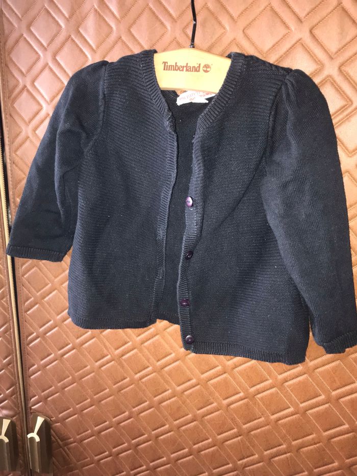 Petit gilet noir DPAM 12 mois - photo numéro 2