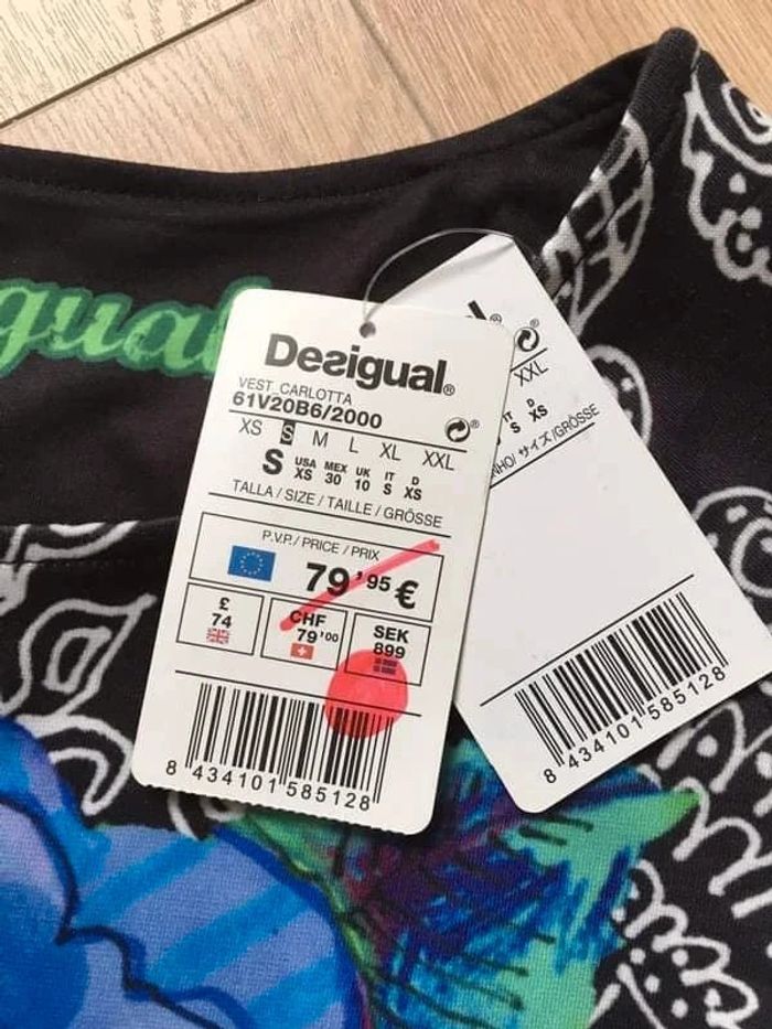 Robe imprimée neuve à manches courtes Desigual taille S (valeur 79€) - photo numéro 9