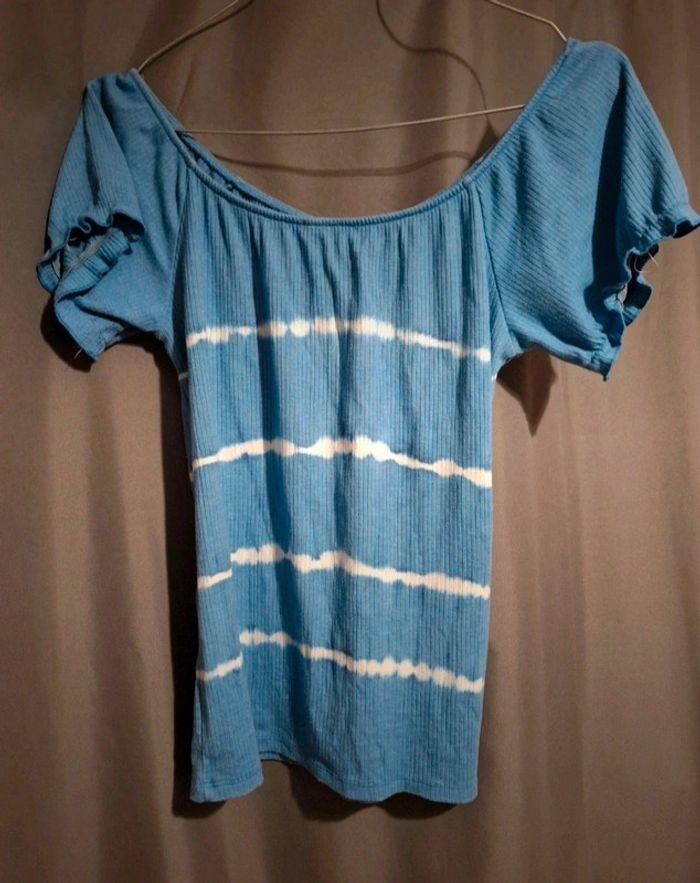 Tee-shirt bleu Cache Cache T38 - photo numéro 3