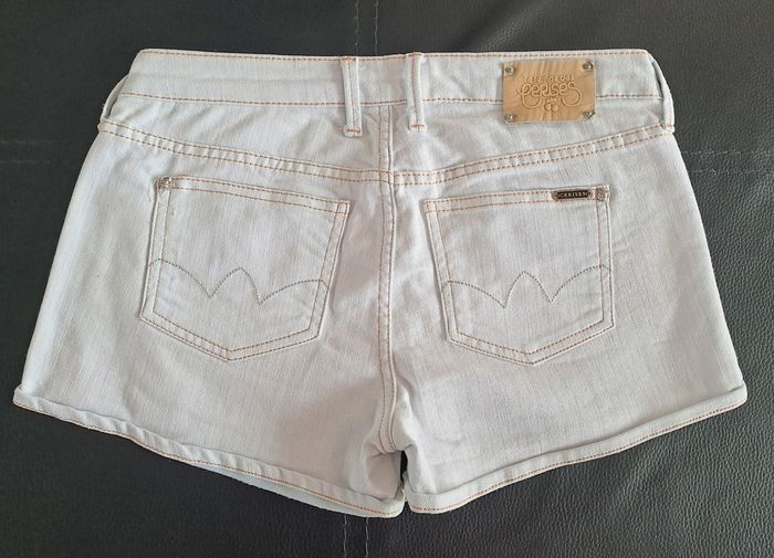 Short en jean bleu clair femmes Le Temps Des Cerises taille 35 - photo numéro 6