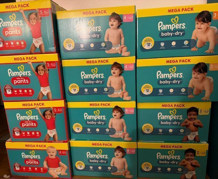 Couche pampers baby dry plusieurs taille disponible