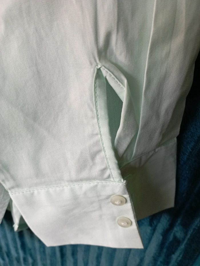 Chemise femme oversize vert clair - photo numéro 3