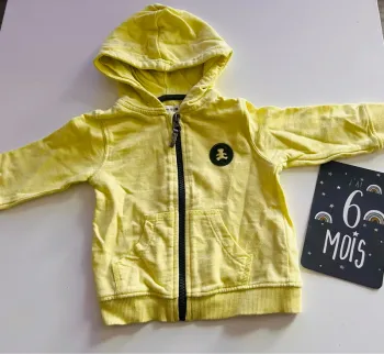 Sweat jaune pale