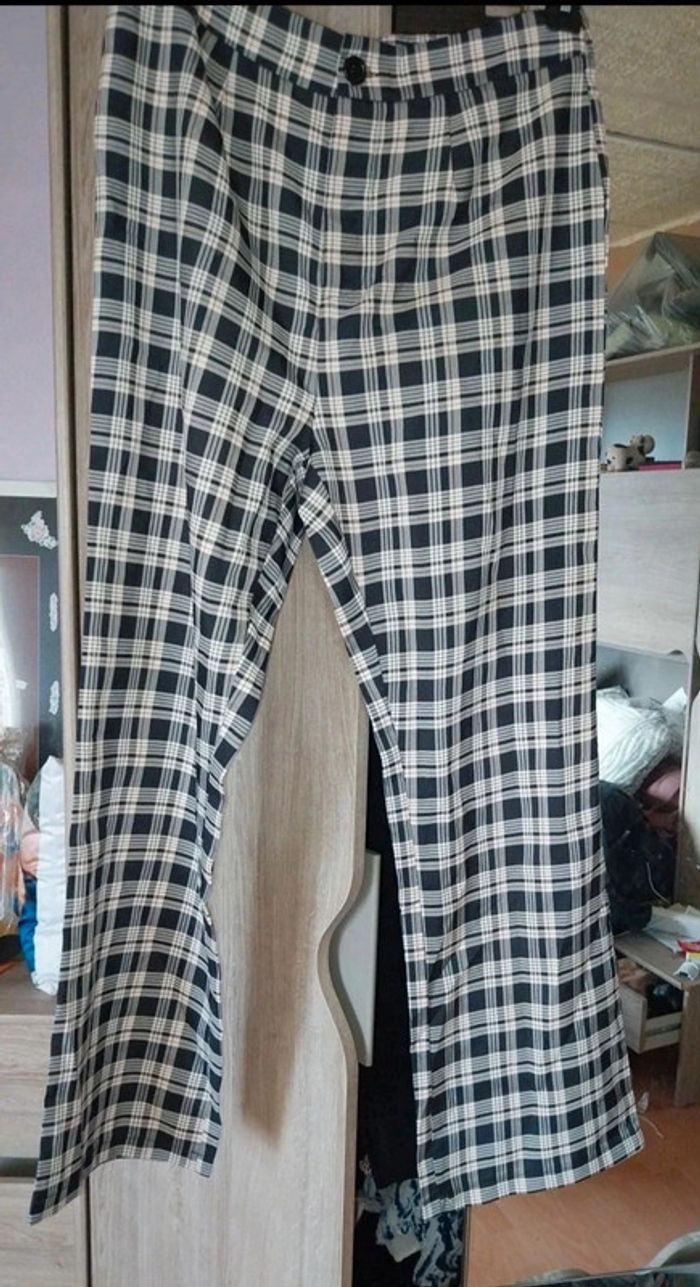 Pantalon à carreaux