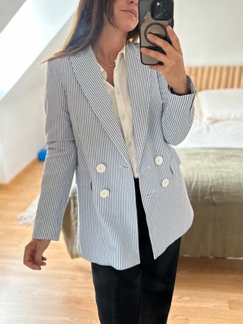 Blazer rayé mango 🐚