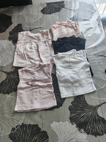 Lot Tee-shirts manches longues bébé fille