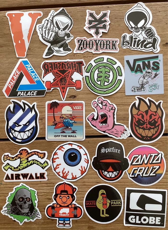 20 Stickers de marque