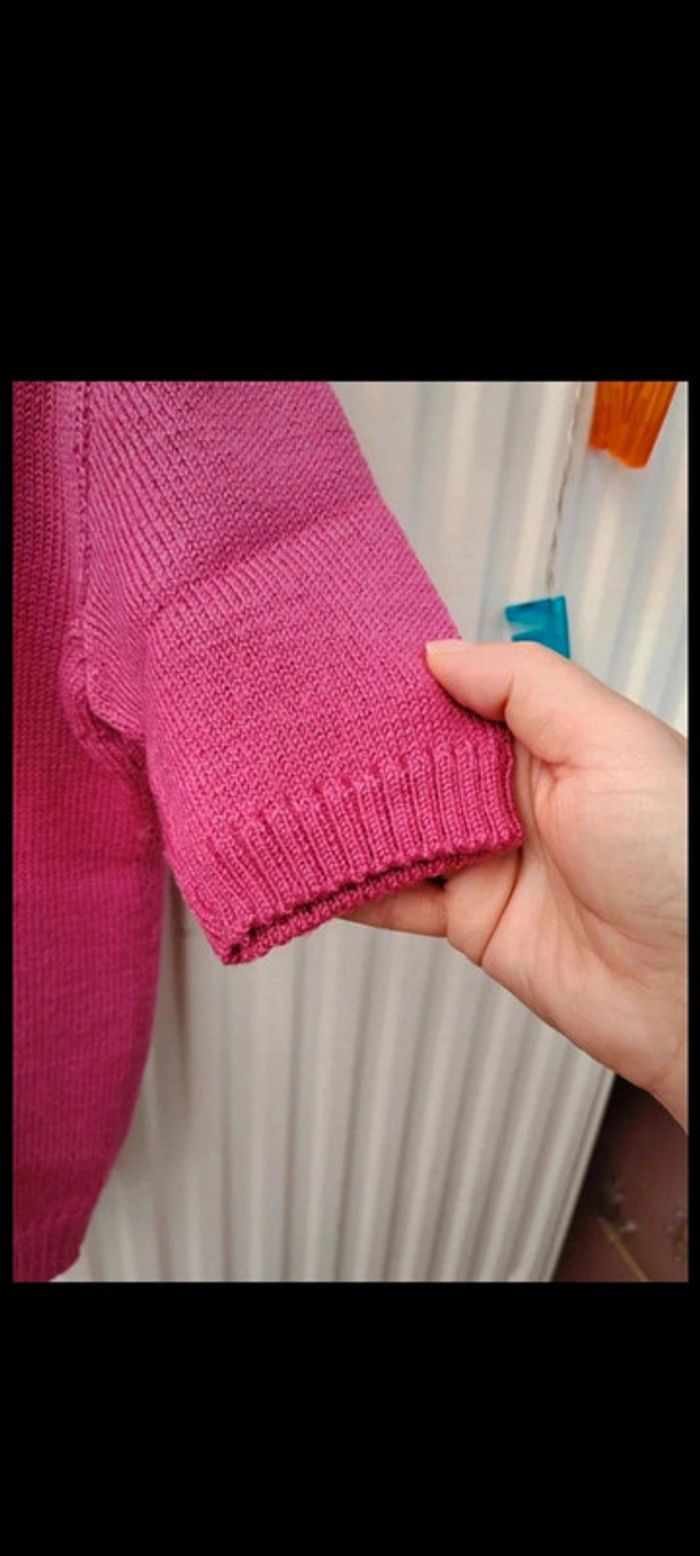 🩷Pull rose MC 6-8 ans Fait main - photo numéro 2