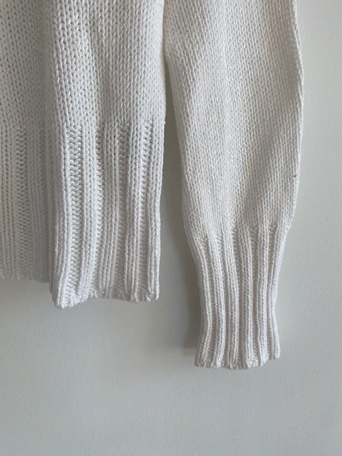 Pull blanc sweater house - photo numéro 4