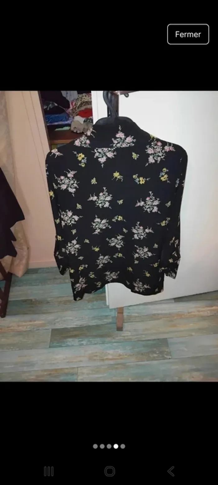 Blazer fluide léger à fleurs - photo numéro 4