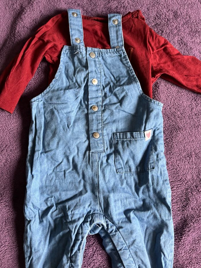 Salopette et haut 6 mois
