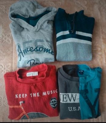 Lot pulls garçon 8 ans