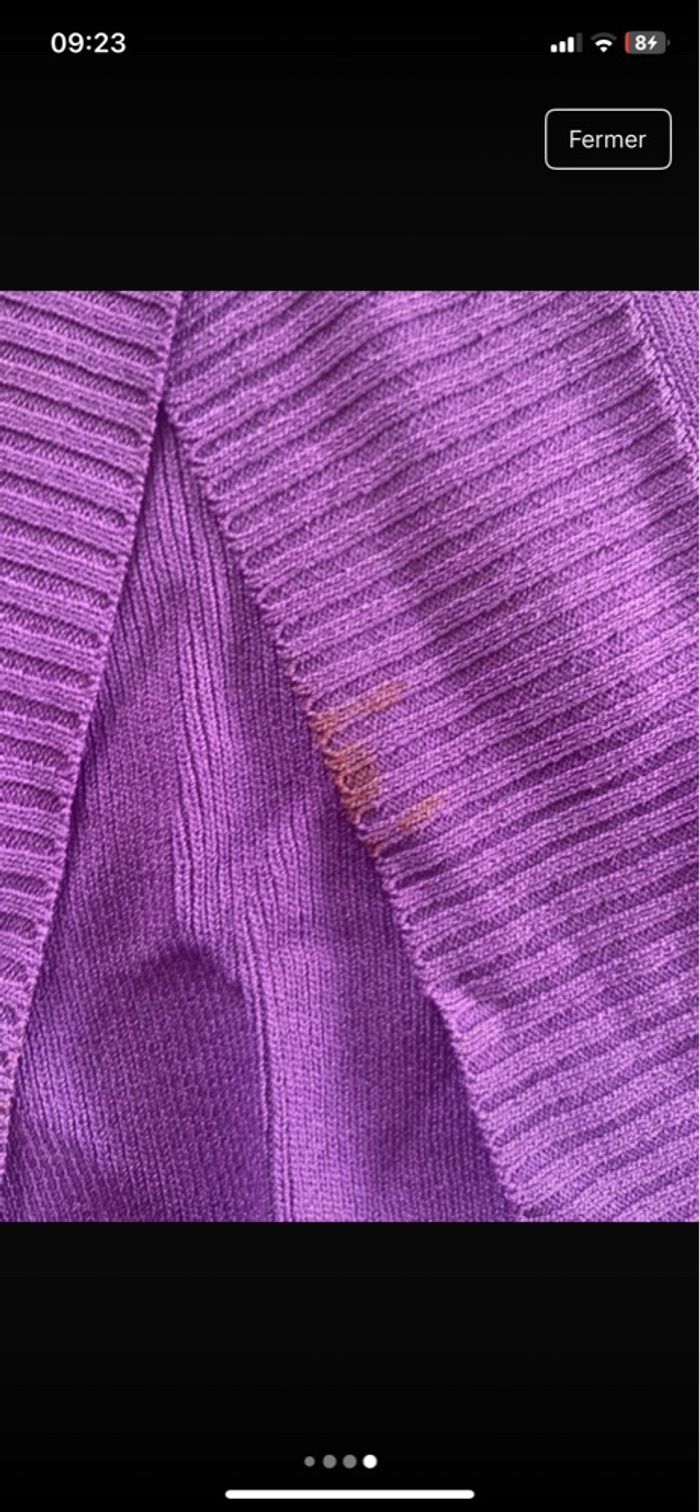 Haut violet a strass - photo numéro 4