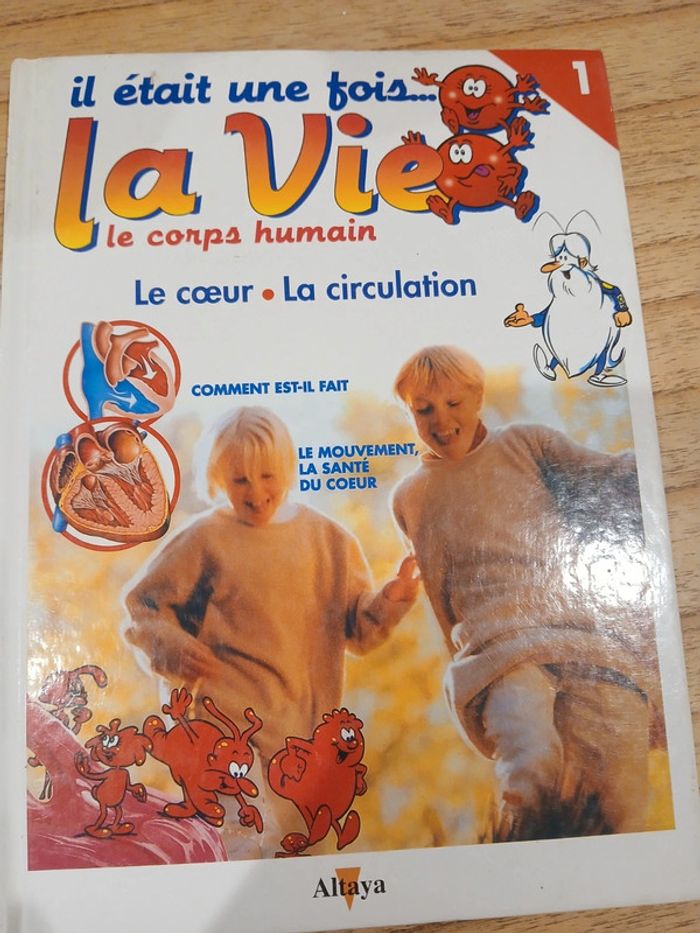 livre "il était une fois la vie" volume 1 coeur et circulation