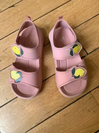 Sandales rose citron t.28/29