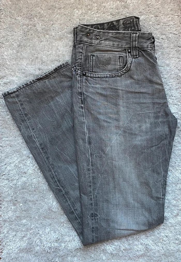 Jeans coupe droite gris taille 28 Homme