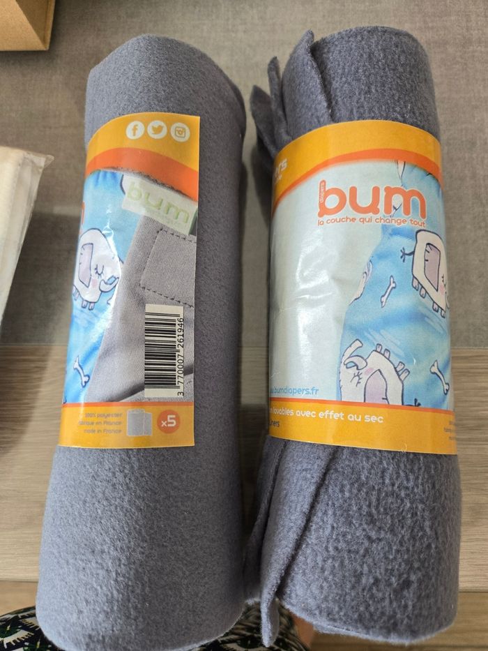 Pack de couches lavables Bbies et Bum Diapers  NEUF - photo numéro 3
