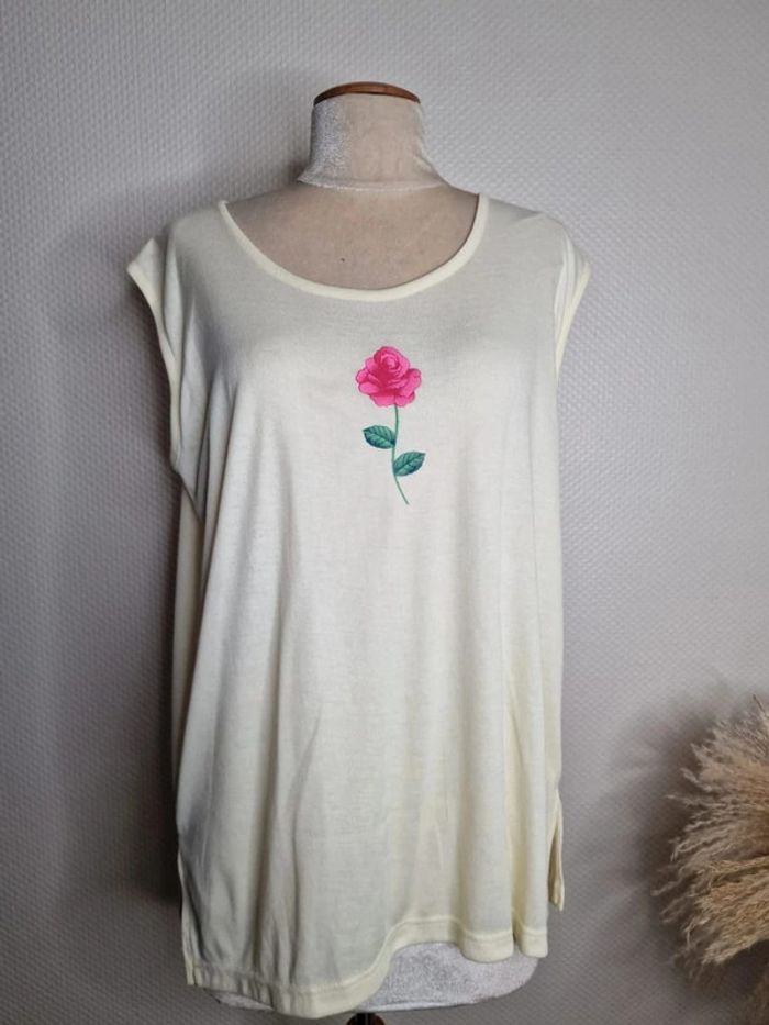 Debardeur vintage, jaune - Fourstar taille 44/46 🌸