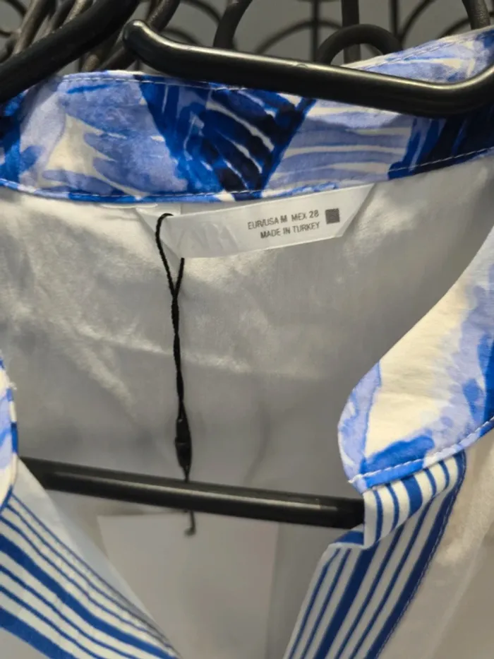 Blouse sans manches imprimée Zara - photo numéro 3