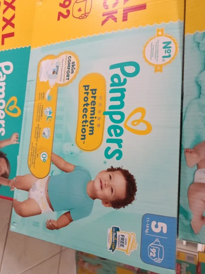 Couches Pampers premium protection taille 5
