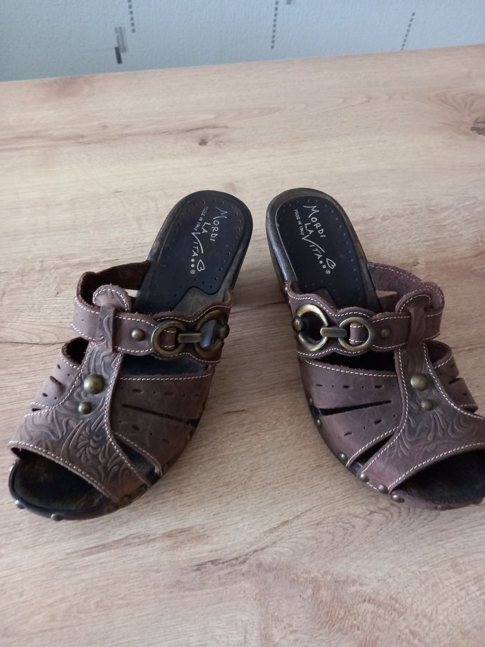 Sabots / mules " Mordi La Vita " - photo numéro 4