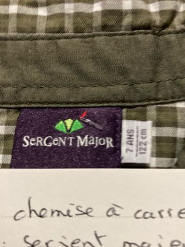 Chemise 7 ans sergent major - photo numéro 3