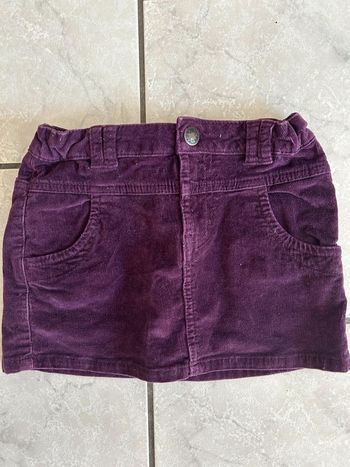 Mini jupe velours 8 ans