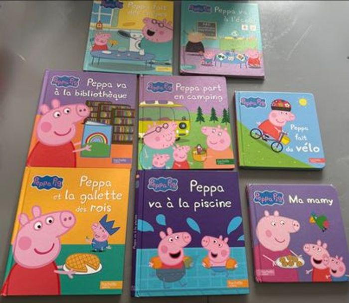 8 livres Peppa Pig avec 6 grands livres et 2 petits - photo numéro 2
