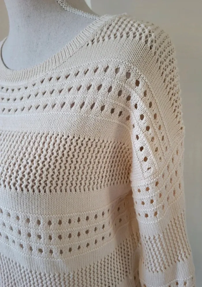 Pull beige écru Gémo Taille 36 - photo numéro 3