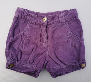 Short velours 3 ans fille Tissaïa