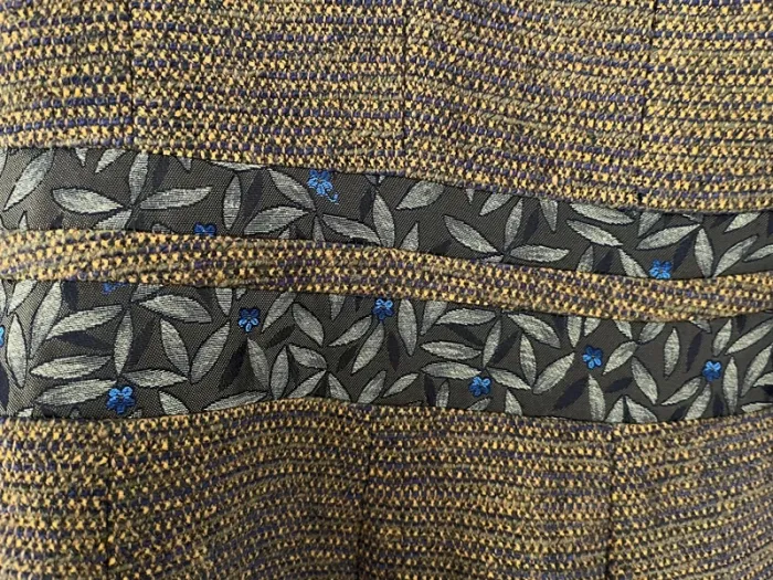 Veste blazer vert kaki orangé - photo numéro 3