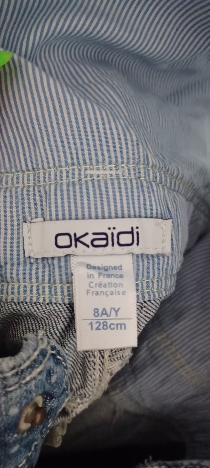 Très jolie combishort jeans fille T 8 ans - photo numéro 10