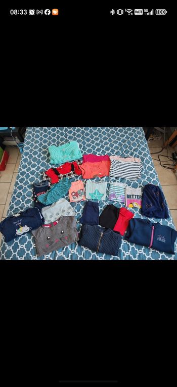 Lot vêtements fille 5 ans 