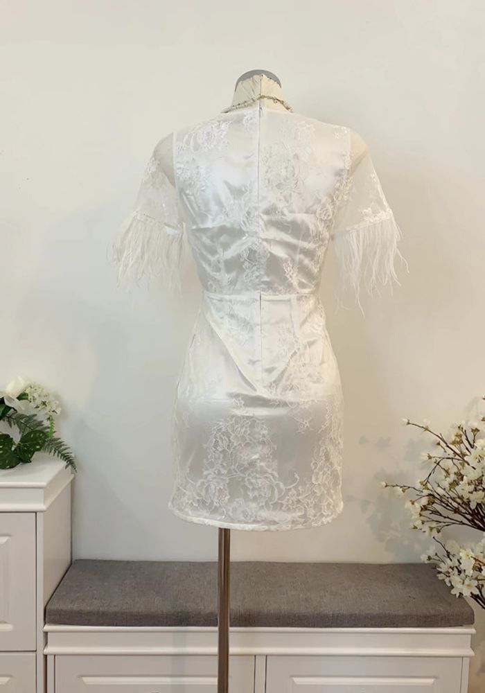 Dress Robe Chic White Elegant Princess - photo numéro 8