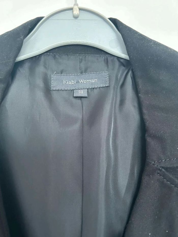 Veste  noire courte avec plis T38 - photo numéro 4